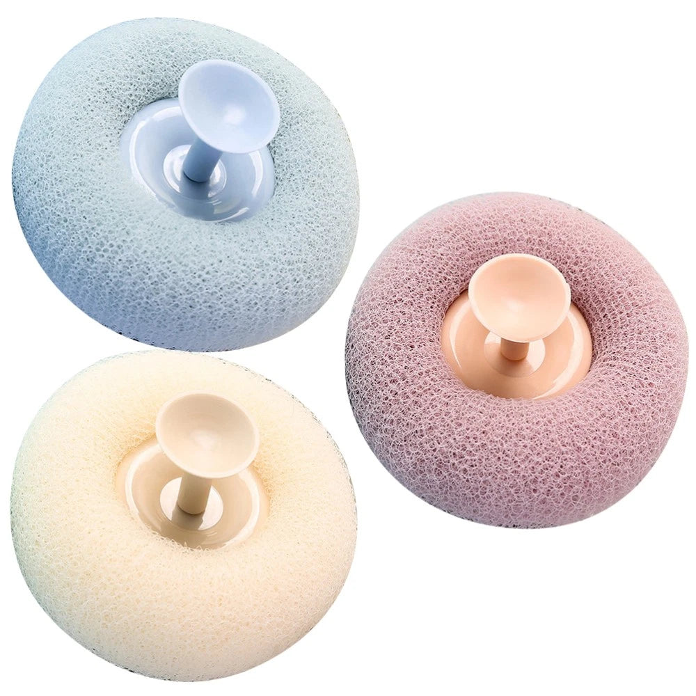 3 Pcs Bath Brush Miss Bathroom Exfoliating Scrubber and Shower Balls