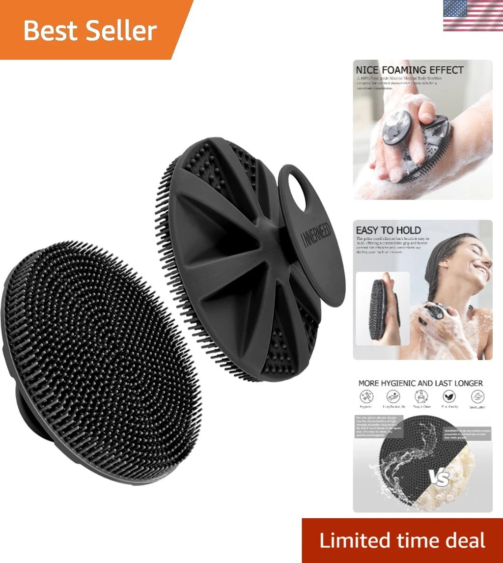 Food-Grade Soft Silicone Shower Brush for Sensitive Skin: Lather & Exfoliate
