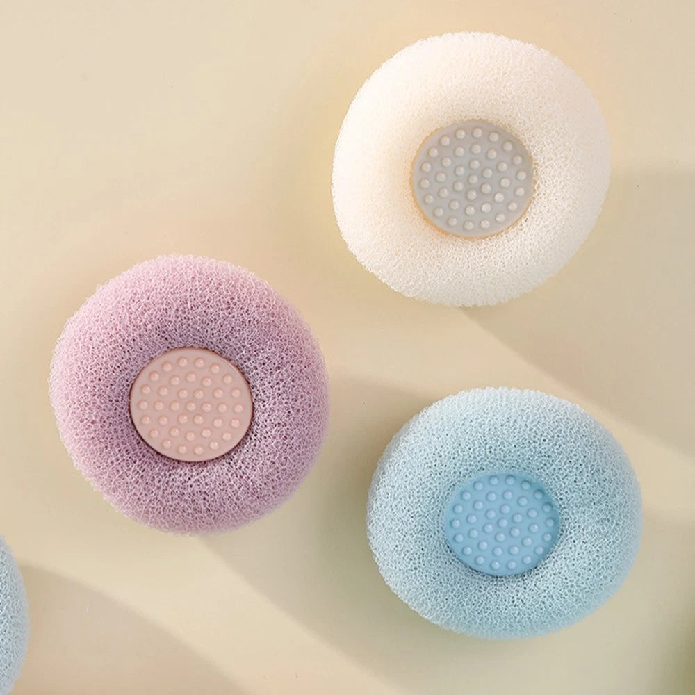 3 Pcs Bath Brush Miss Bathroom Exfoliating Scrubber and Shower Balls