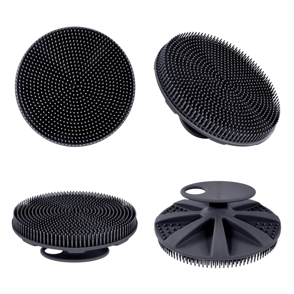 Food-Grade Soft Silicone Body Scrubber Shower Brush Handheld Cleansing Skin B...