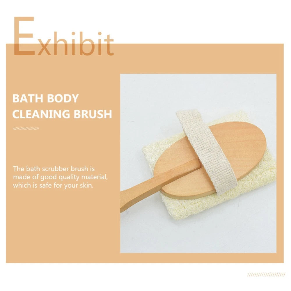 Bath Brush Exfoliating Loofah Sponge Comfortable Scrubber