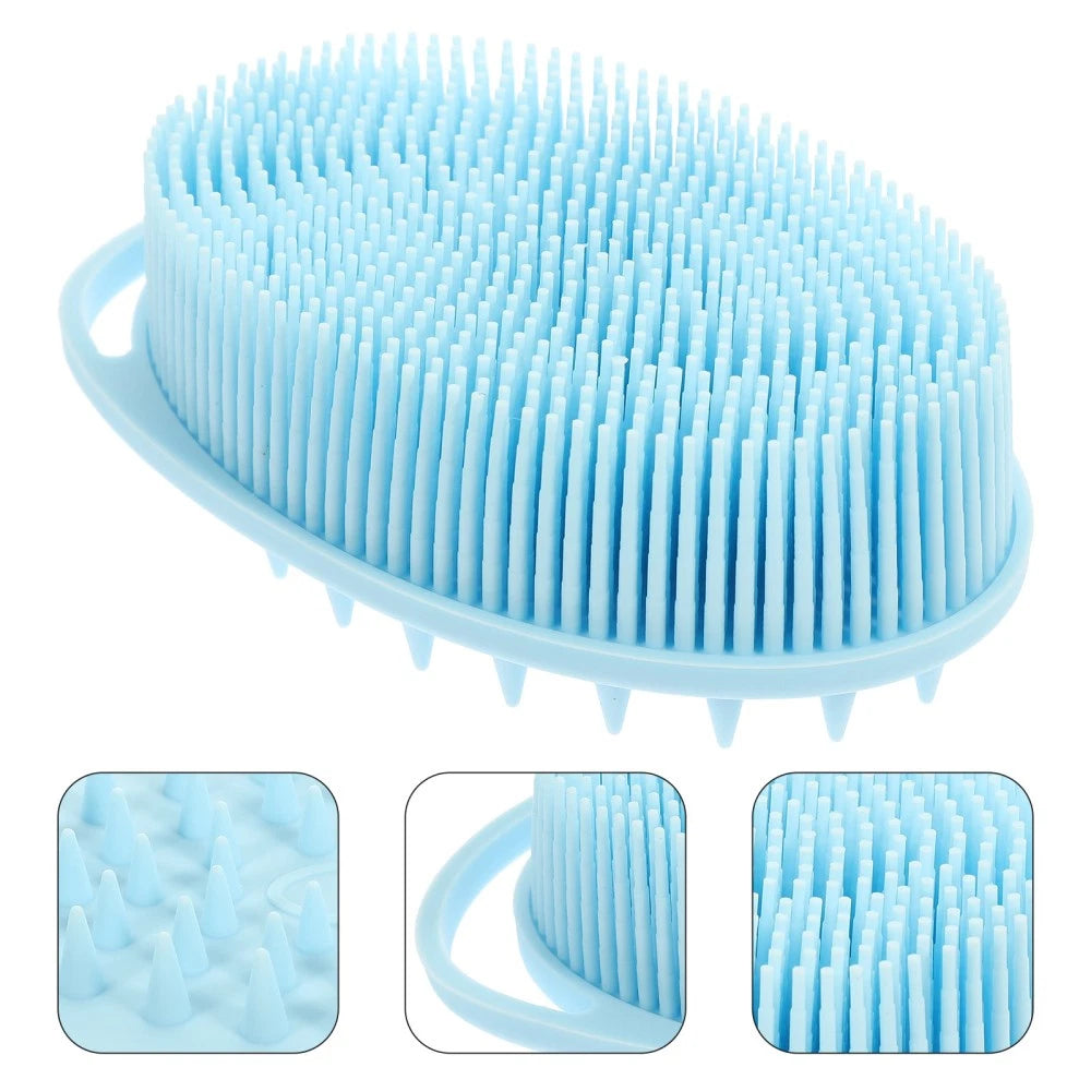 Bath Brush Baby Child Double-sided Silicone Cleaning Bathing Scrubber