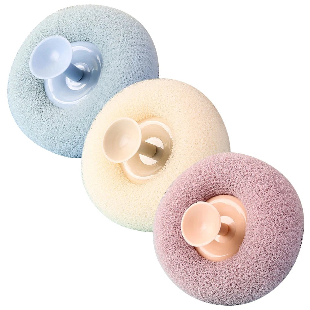 3 Pcs Bath Brush Miss Bathroom Exfoliating Scrubber and Shower Balls
