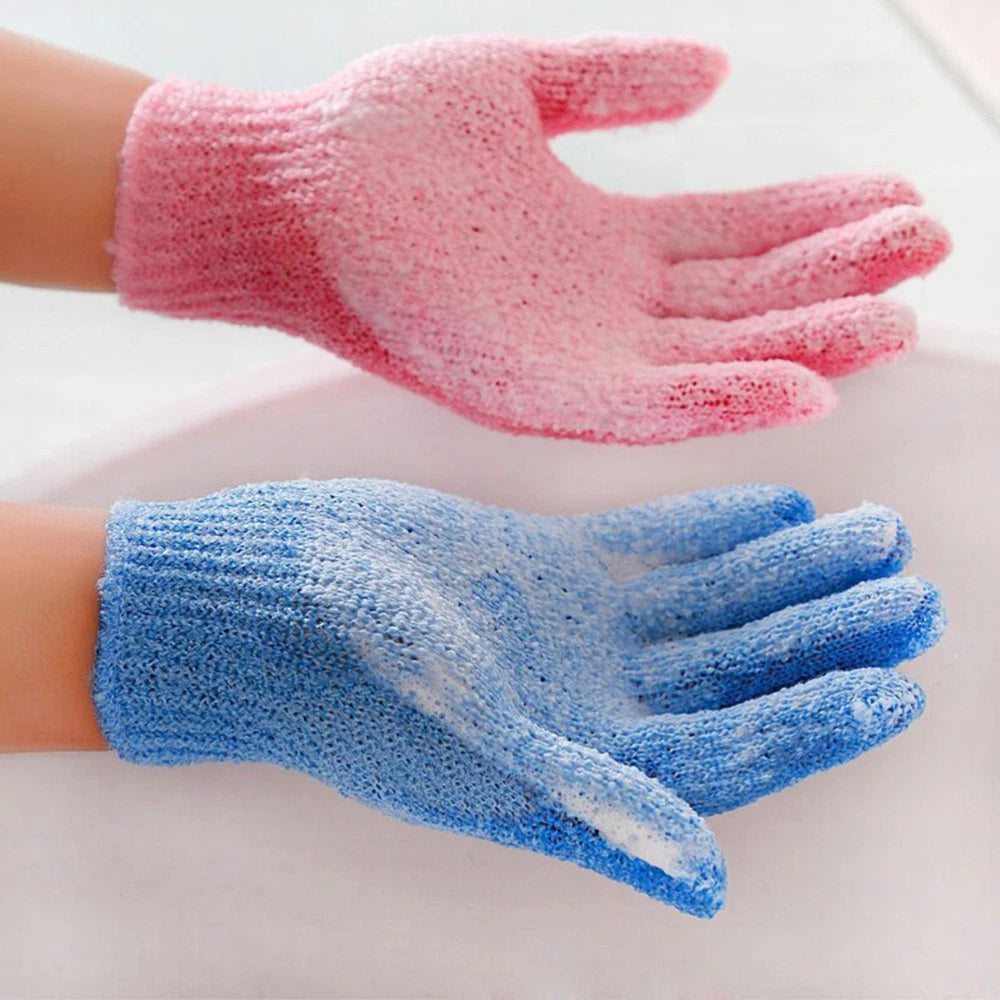 5 Pairs Bath Gloves Hand Body Scrubber Shower Exfoliating Mitten