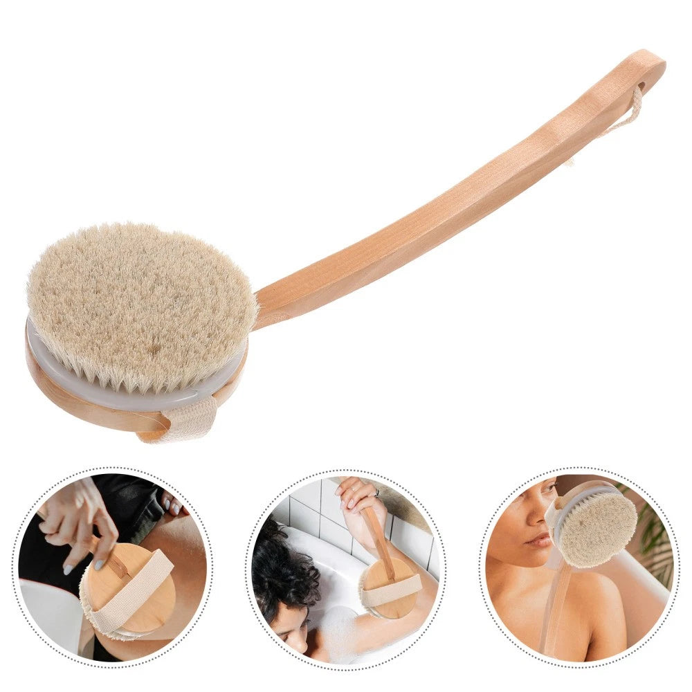 Bath Brush Shower Exfoliator Exfoliating Back Scrub Skin Scruber Scrubber for