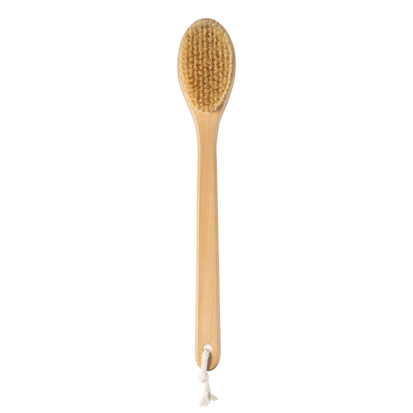 Bamboo Long Handle Back Scrubber BrushDry Body Scrubber for Dry Skin Blood Ci...