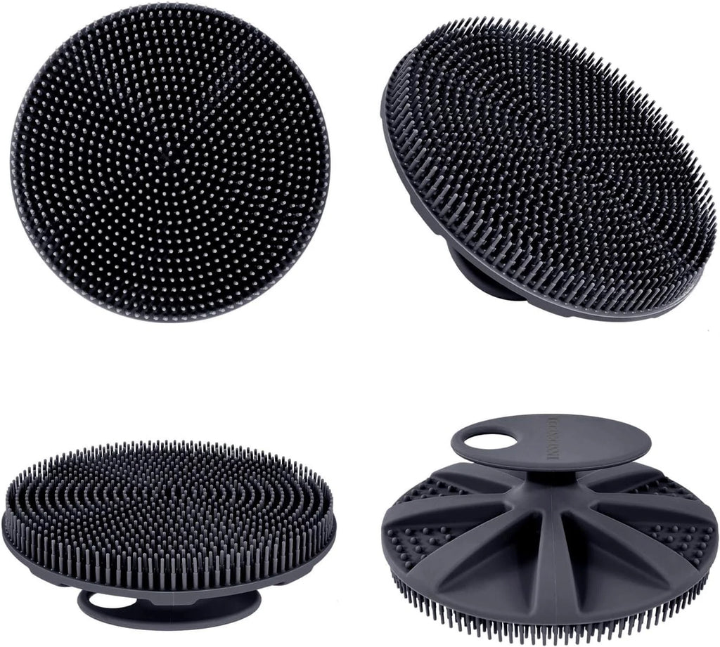 Food-Grade Soft Silicone Body Scrubber Shower Brush Handheld Cleansing Skin Brus
