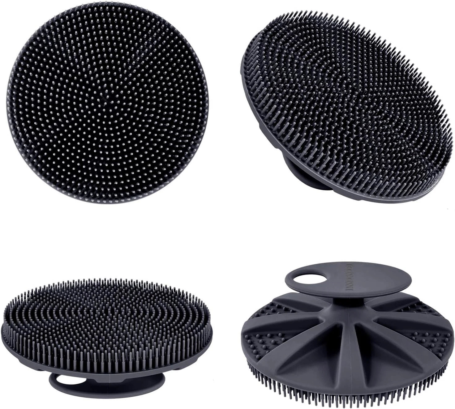 Food-Grade Soft Silicone Body Scrubber Shower Brush Handheld Cleansing Skin Brus