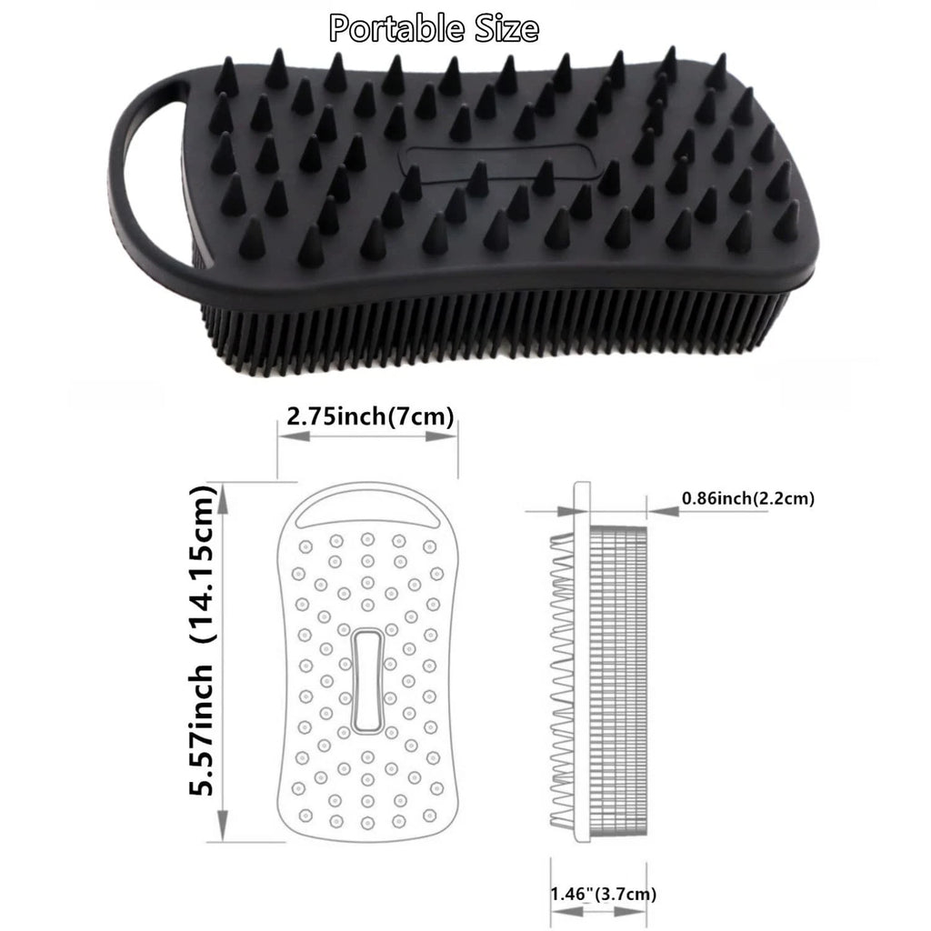 2Pack Dual Sided Silicone Body Scrubber for Exfoliating, Shower&Scalp Massage...