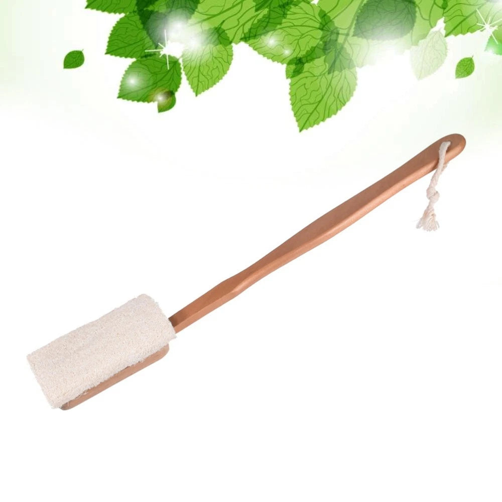 Loofah Bath Brush Body Exfoliator Scrubber Hand Held for Bathing