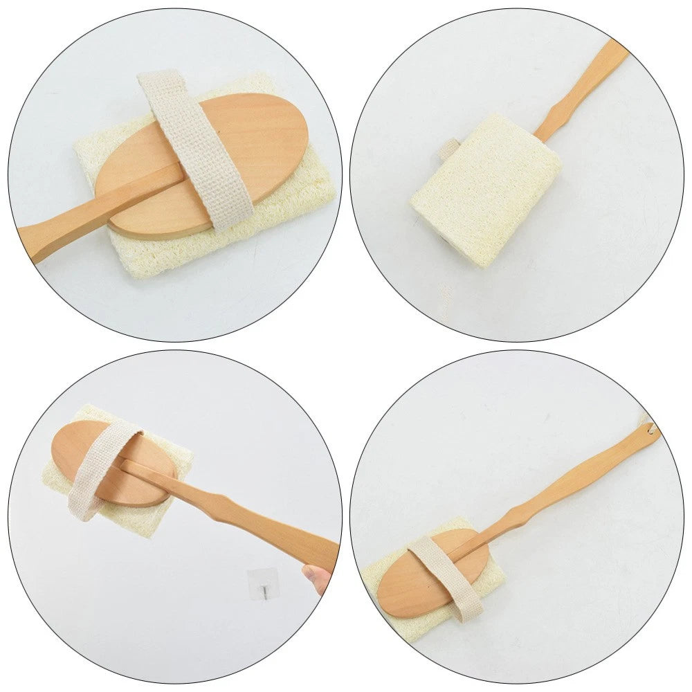 Bath Brush Exfoliating Loofah Sponge Comfortable Scrubber