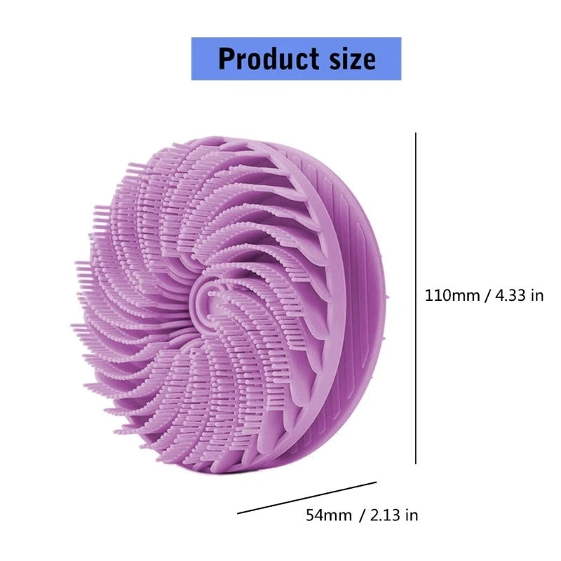 Gentle Silicone Body Brush Double Texture For Daily Bathing Sensitive Skin And