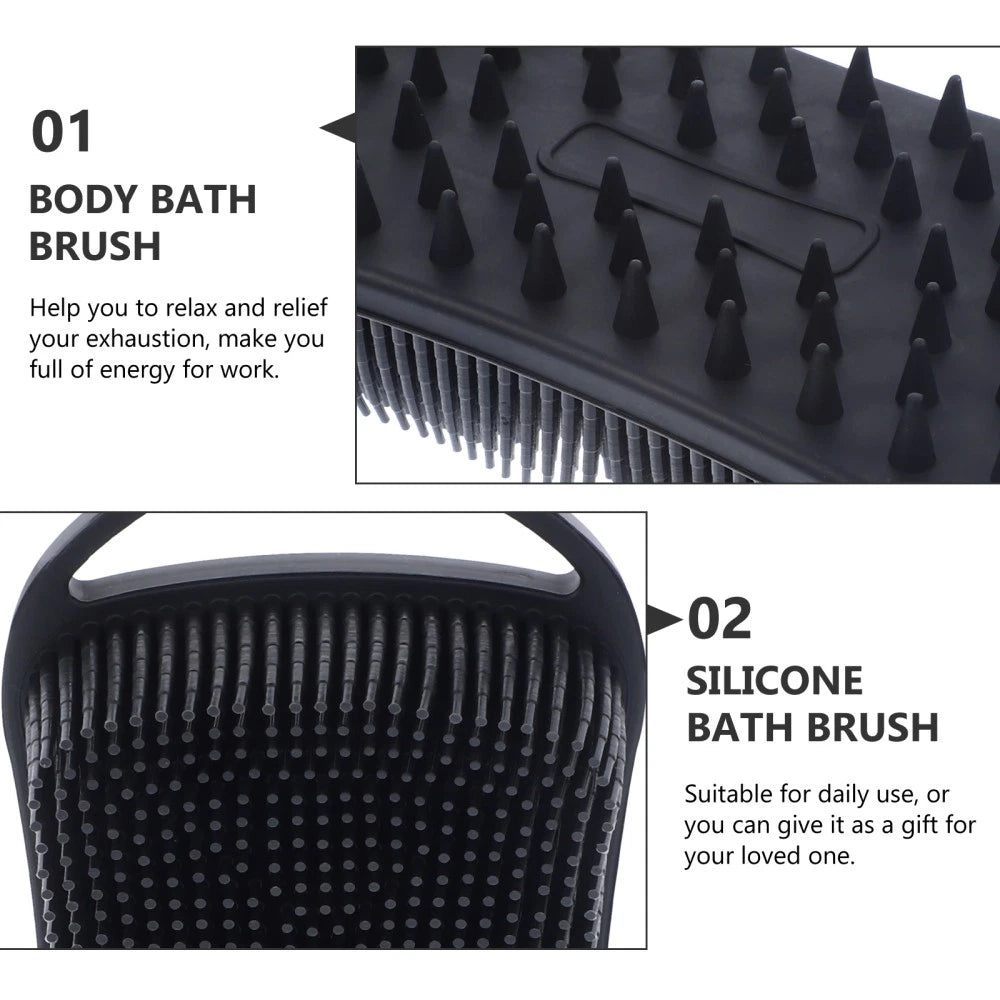 Bath Brush Exfoliator Baby Man Shower for Cleaning Silicone Body Scrubber Women