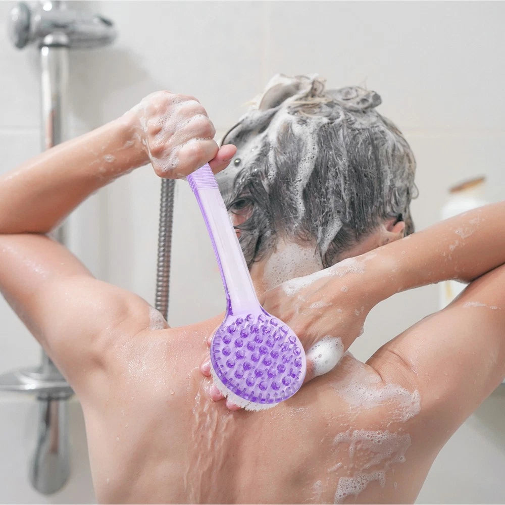3 Pcs Bath Brush Scrubber for Body Multi-functional Exfoliating Shower Back