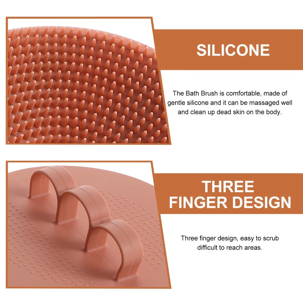 2 Pcs Bath Brush Travel Body Brushes for Shower Shampoo Scalp Massager