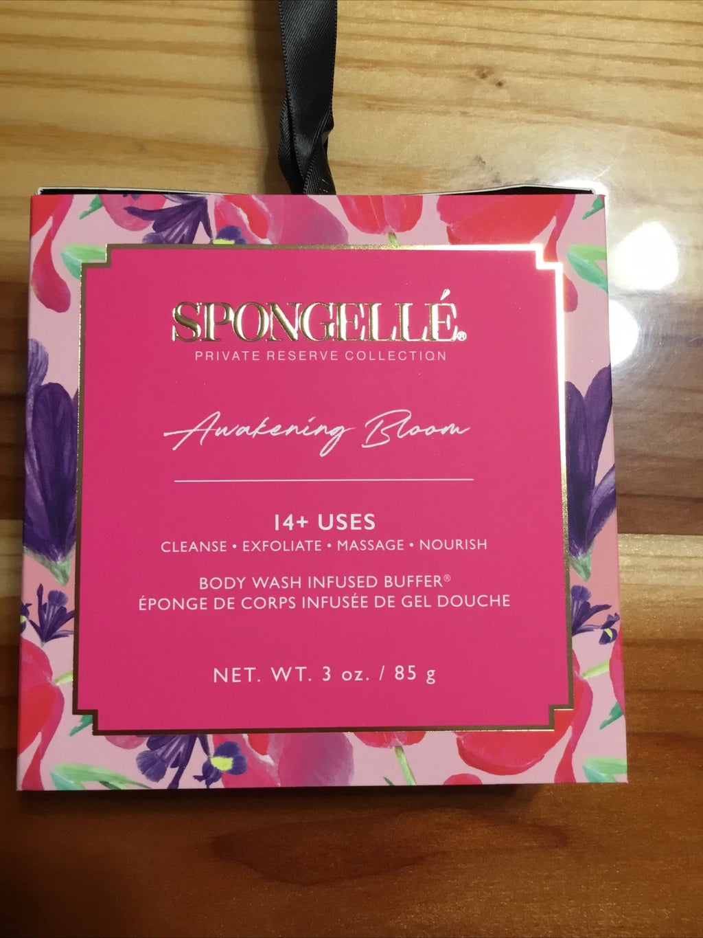 2 X Spongelle AWAKENING BLOOM Infused Buffer Flower Body Bath Sponge 3 Oz New