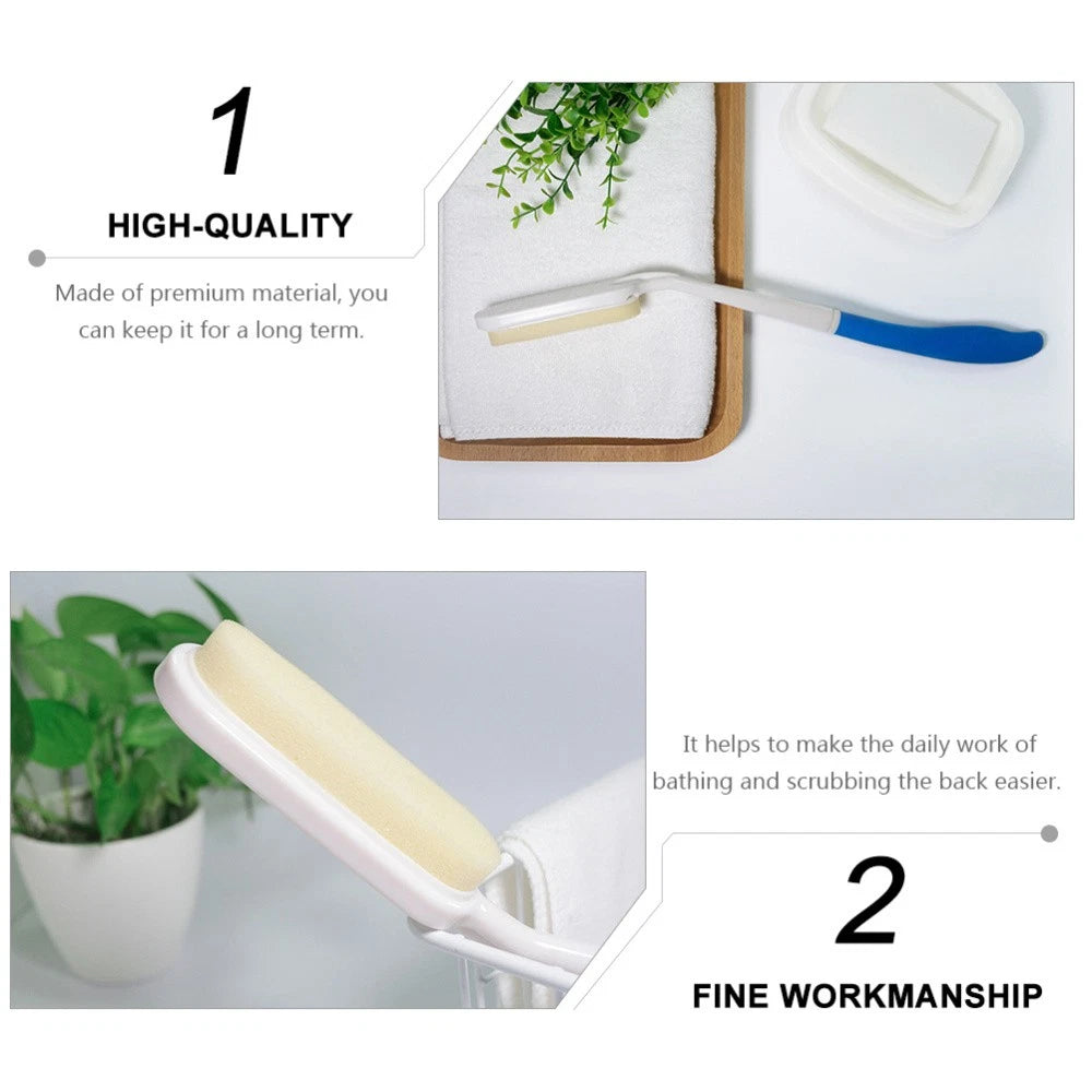 2 Pcs Long-handled Bath Scrubber Brush Back Child Shower for Body