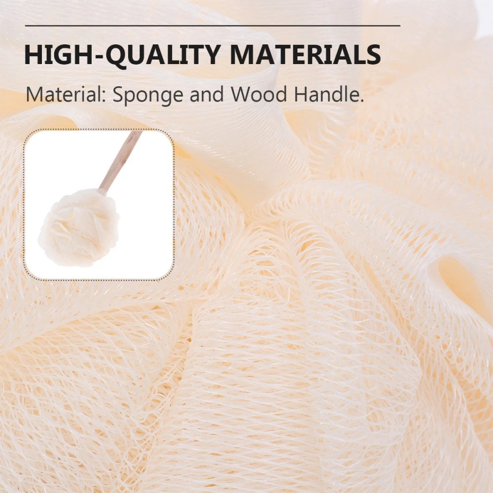 Bath Sponge Brush with Long Handle for Exfoliating and Cleaning Hard Areas
