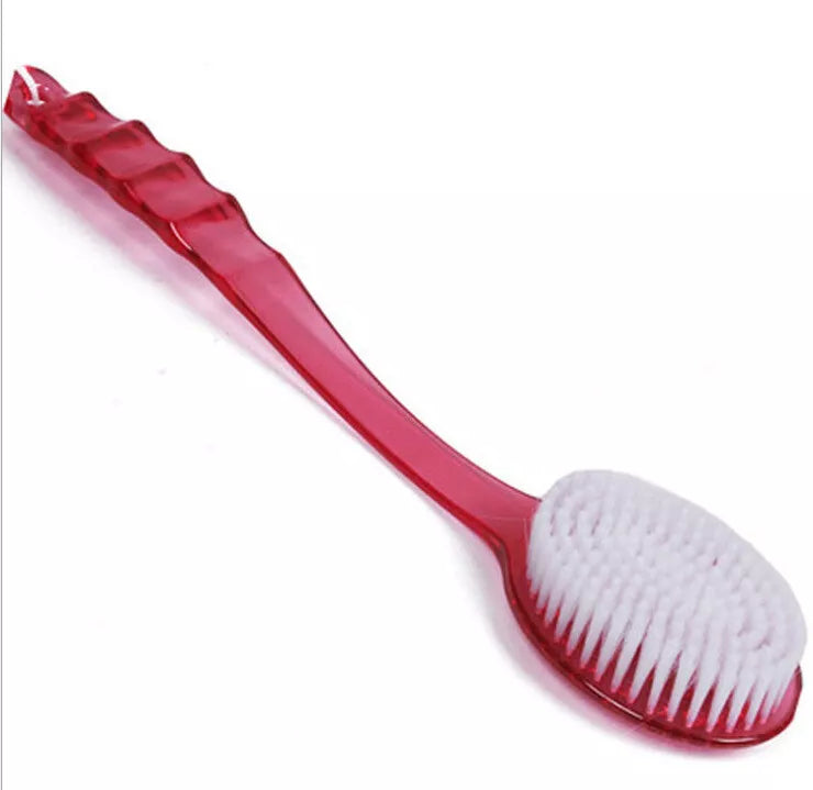 2× Long Handle Back Shower Exfoliating Bath Body Brush Scrubber Massager 14.2 in