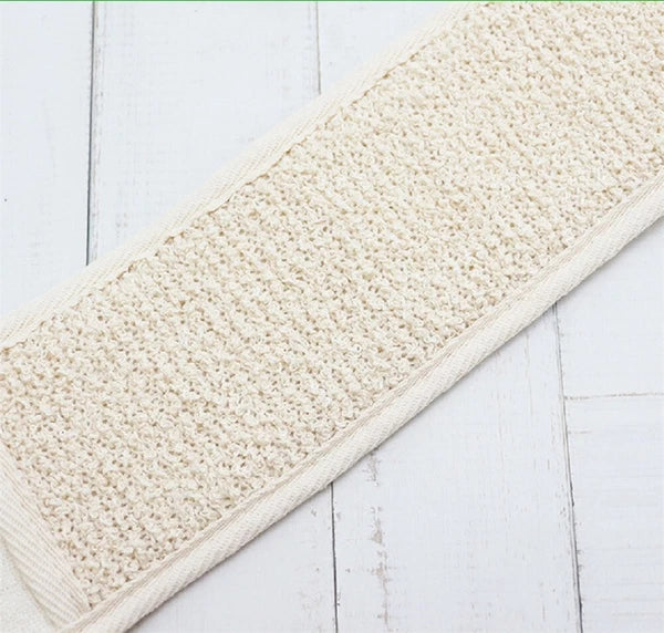 Body Back Bath Strap Scrubber Exfoliating Loofah Shower Sponge Brush Spa Loofa