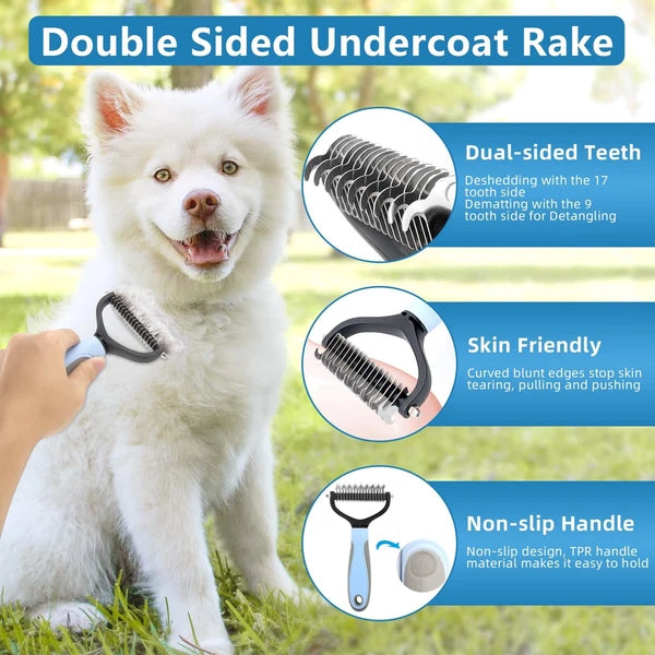 Dog Brush Dog Grooming Kit 6PCS Dog Brush for Shedding-Dog Brushes for Groomi...