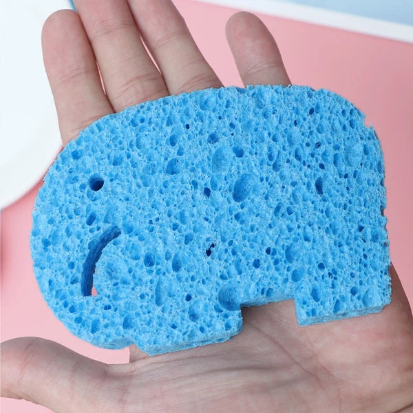4Pcs Baby Bath Sponge Bath Rub Shower Sponge Cartoon Bath Brush Bath Rubbing