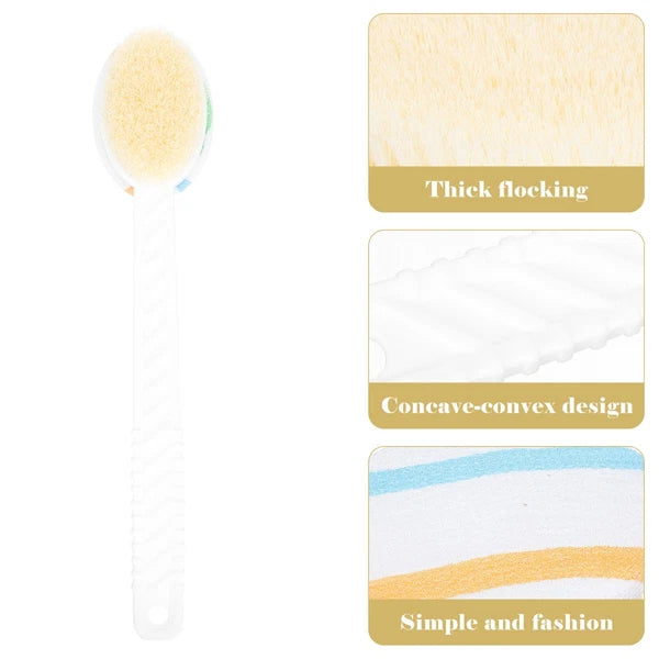 Double-head Shower Brush Bath Scrubber for Bathing Massage Cleaning