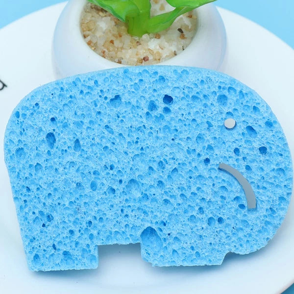 4Pcs Baby Bath Sponge Bath Rub Shower Sponge Cartoon Bath Brush Bath Rubbing