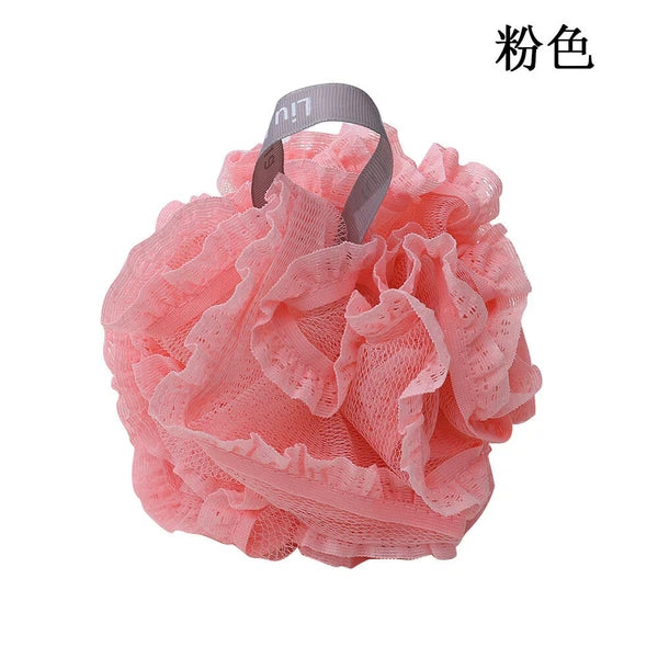 NEW Exfoliating Body Scrubber Sponge Flower Brush Puff Bath Loofah Mesh Shower