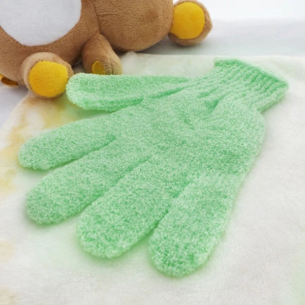 5 Pairs Bath Gloves Hand Body Scrubber Shower Exfoliating Mitten