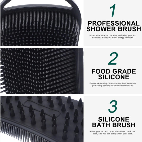 Bath Brush Exfoliator Baby Man Shower for Cleaning Silicone Body Scrubber Women
