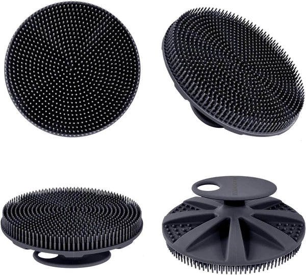 Food-Grade Soft Silicone Body Scrubber Shower Brush Handheld Cleansing Skin Brus