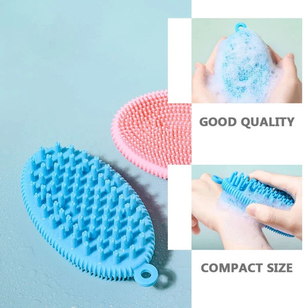 Bath Brush Body Exfoliator Newborn Baby Hair Washing Skin Scrubber