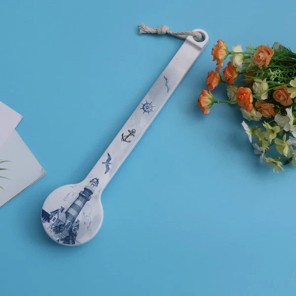 Long Handle Bath Scrubber Printed Body Brush Exfoliating Shower Brush