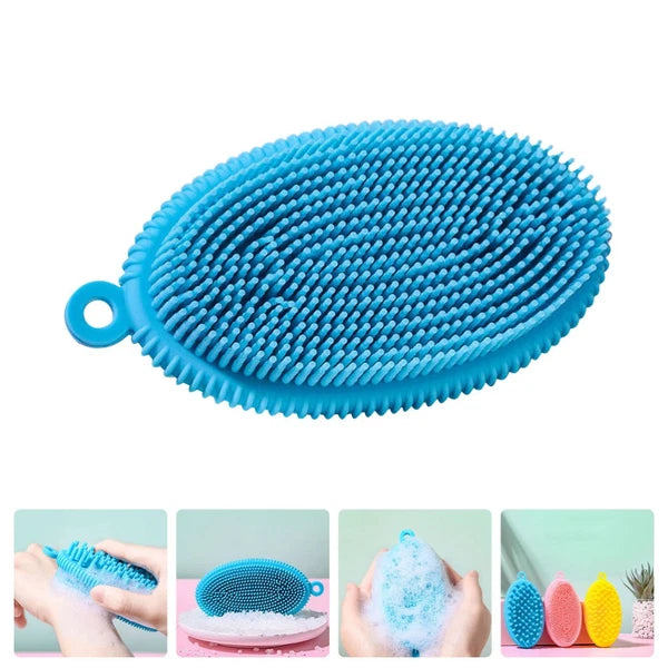Bath Brush Body Exfoliator Newborn Baby Hair Washing Skin Scrubber