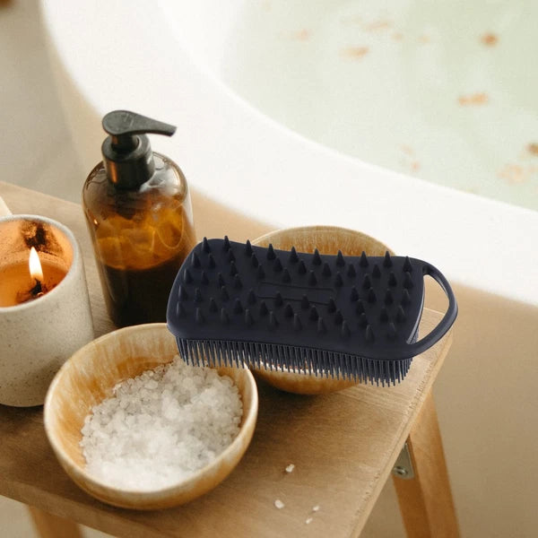 Bath Brush Soft Silicone Body Scrubber Shower for Cleaning