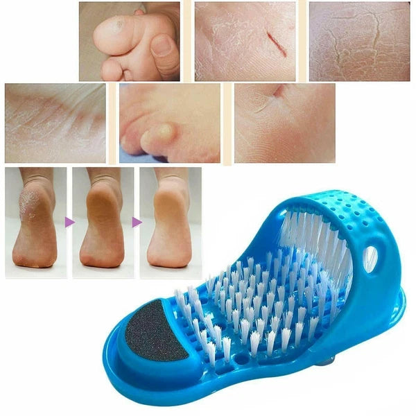 Foot Scrubber Brush Slipper Massage Wash Easy Cleaner Bath Shower Spa Scrub Feet