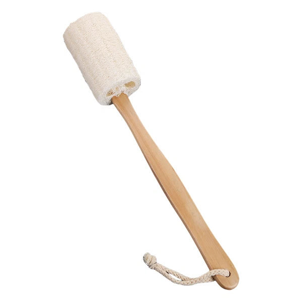 Exfoliating Loofah Brush Back Scrubber Bath Shower Body Massager Wooden Handle