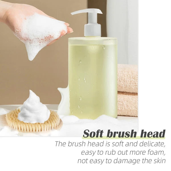 Bath Body Brush Shower, 22" Super Long Handle Back Body Scrubber Wet/Dry ...