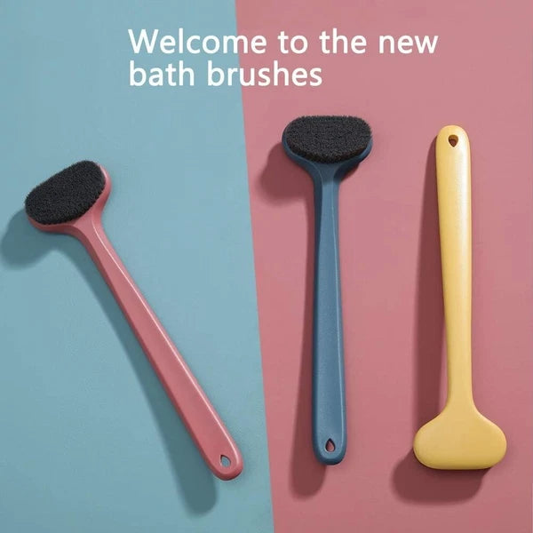 Gentle Exfoliating Bath Brush: 14-Inch with Comfy Bristles & Ergonomic Grip
