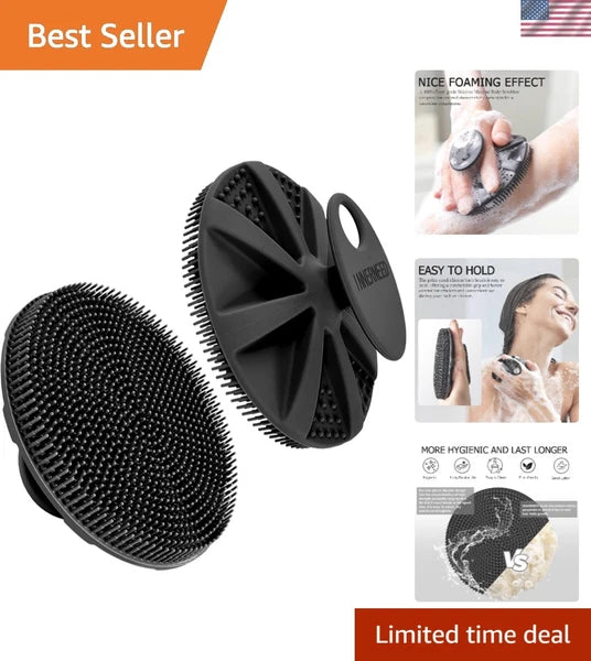 Food-Grade Soft Silicone Shower Brush for Sensitive Skin: Lather & Exfoliate