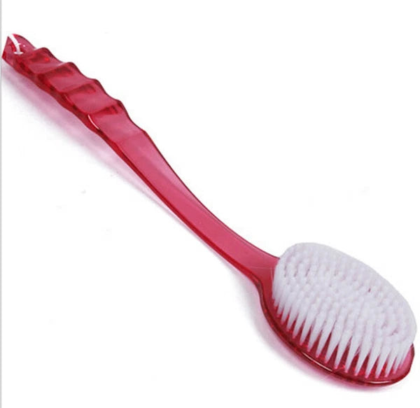 2× Long Handle Back Shower Exfoliating Bath Body Brush Scrubber Massager 14.2 in