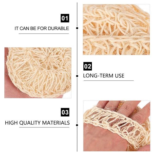 2 Pcs Sisal Bath Brush Man Shower Accessories Bathing Balls Body Scrubber Dry
