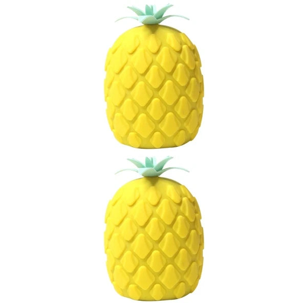 2 pcs Silicone Bath Brush Cartoon Pineapple Shape Body Shower Brush Body