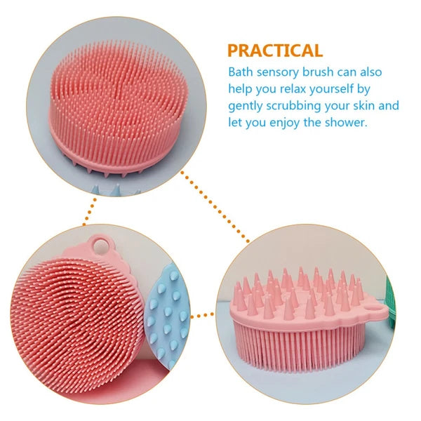 Bath Brush Man Child Silicone Body Shower Brushes Hair Baby Scrubber
