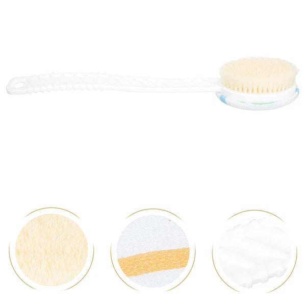 Double-head Shower Brush Bath Scrubber for Bathing Massage Cleaning