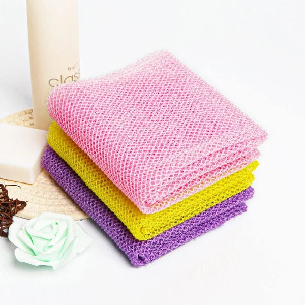 3 Pieces African Net Bath Sponge African Exfoliating African Scrubbing Long Net