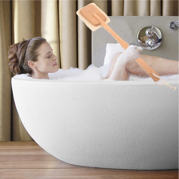Back Massage Brush Shower with Long Handle Body Wash Scrubber Bath