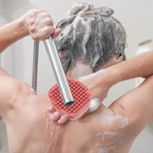 Bath Brush Man Newborn Body Scrubber Exfoliator Exfoliating Silicone