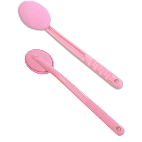 Handle Shower Brush Microfiber Body Scrub Bath Brush for Back Scrubber